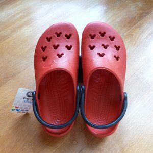 NWT DISNEY Red/Black CROCS! Rare!